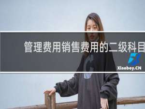 管理费用销售费用的二级科目