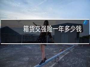 箱货交强险一年多少钱