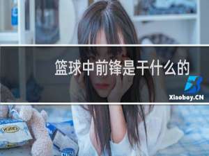 篮球中前锋是干什么的