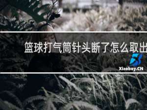 篮球打气筒针头断了怎么取出