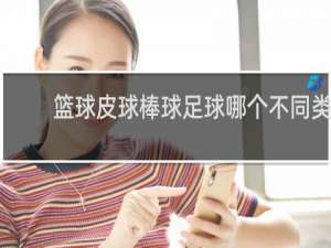 篮球皮球棒球足球哪个不同类