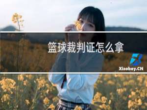 篮球裁判证怎么拿