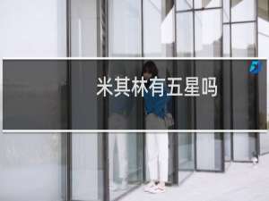 米其林有五星吗