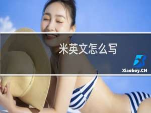 米英文怎么写