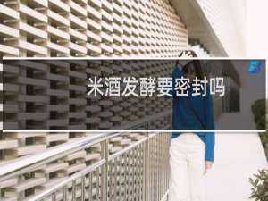 米酒发酵要密封吗