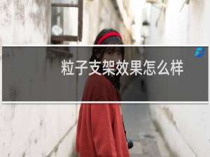 粒子支架效果怎么样