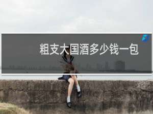 粗支大国酒多少钱一包