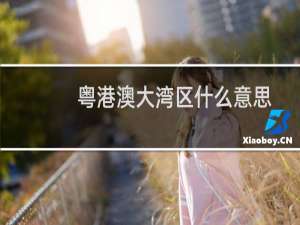 粤港澳大湾区什么意思