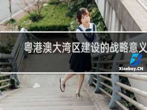 粤港澳大湾区建设的战略意义