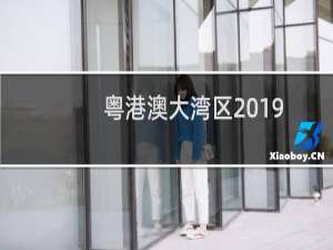 粤港澳大湾区2019