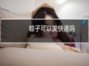 粽子可以发快递吗