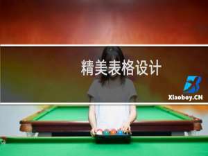 精美表格设计