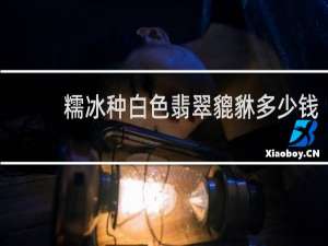 糯冰种白色翡翠貔貅多少钱