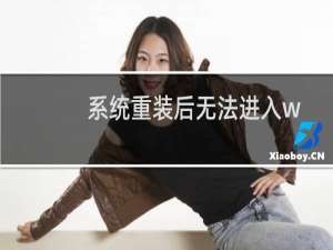 系统重装后无法进入wdcp