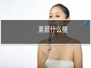素颜什么梗