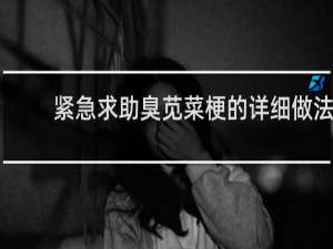 紧急求助臭苋菜梗的详细做法