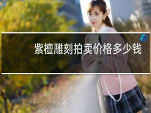 紫檀雕刻拍卖价格多少钱