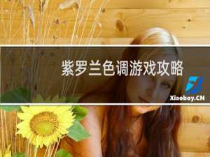 紫罗兰色调游戏攻略