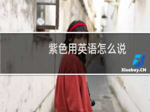 紫色用英语怎么说