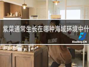 紫菜通常生长在哪种海域环境中什么梗