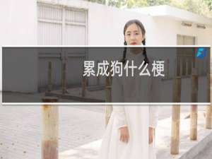 累成狗什么梗？累成狗是什么意思什么梗