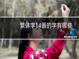 繁体字14画的字有哪些
