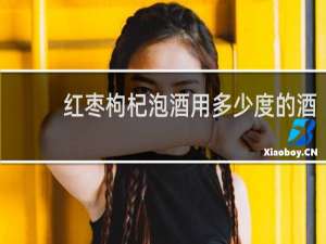 红枣枸杞泡酒用多少度的酒