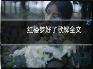 红楼梦好了歌解全文