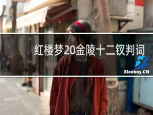 红楼梦 金陵十二钗判词