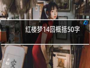 红楼梦14回概括50字