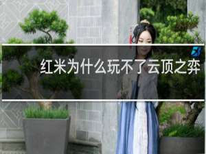 红米为什么玩不了云顶之弈