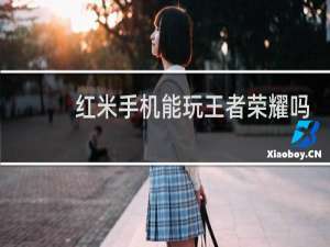 红米手机能玩王者荣耀吗