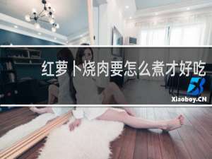 红萝卜烧肉要怎么煮才好吃
