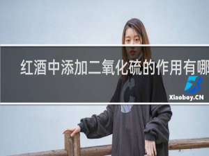 红酒中添加二氧化硫的作用有哪些