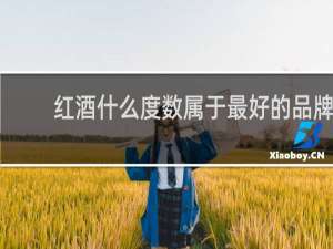 红酒什么度数属于最好的品牌