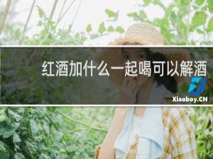 红酒加什么一起喝可以解酒