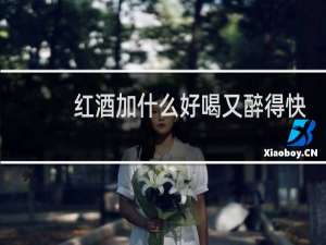 红酒加什么好喝又醉得快