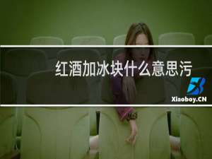 红酒加冰块什么意思污