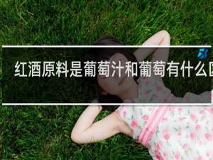 红酒原料是葡萄汁和葡萄有什么区别