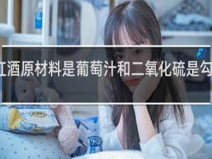 红酒原材料是葡萄汁和二氧化硫是勾兑酒吗