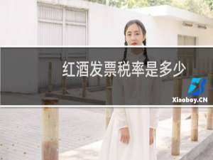 红酒发票税率是多少