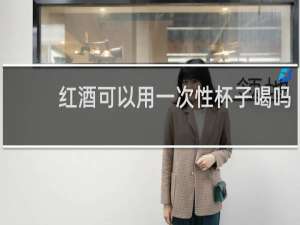 红酒可以用一次性杯子喝吗