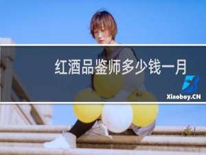 红酒品鉴师多少钱一月