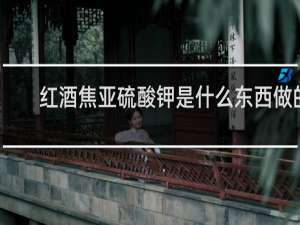 红酒焦亚硫酸钾是什么东西做的