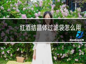 红酒结晶体过滤袋怎么用