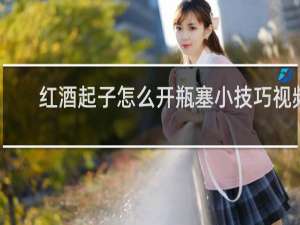 红酒起子怎么开瓶塞小技巧视频
