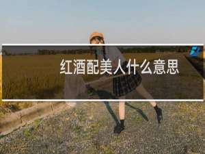 红酒配美人什么意思