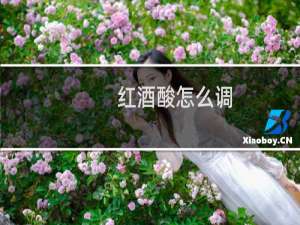 红酒酸怎么调