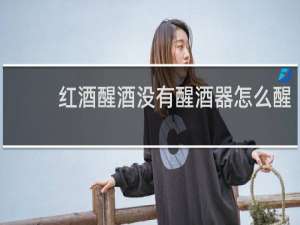 红酒醒酒没有醒酒器怎么醒