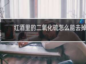 红酒里的二氧化硫怎么能去掉